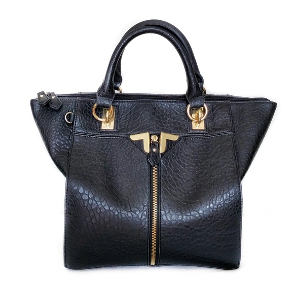 Danielle Nicole Handbags - New Black Satchel with Gold Detail✨